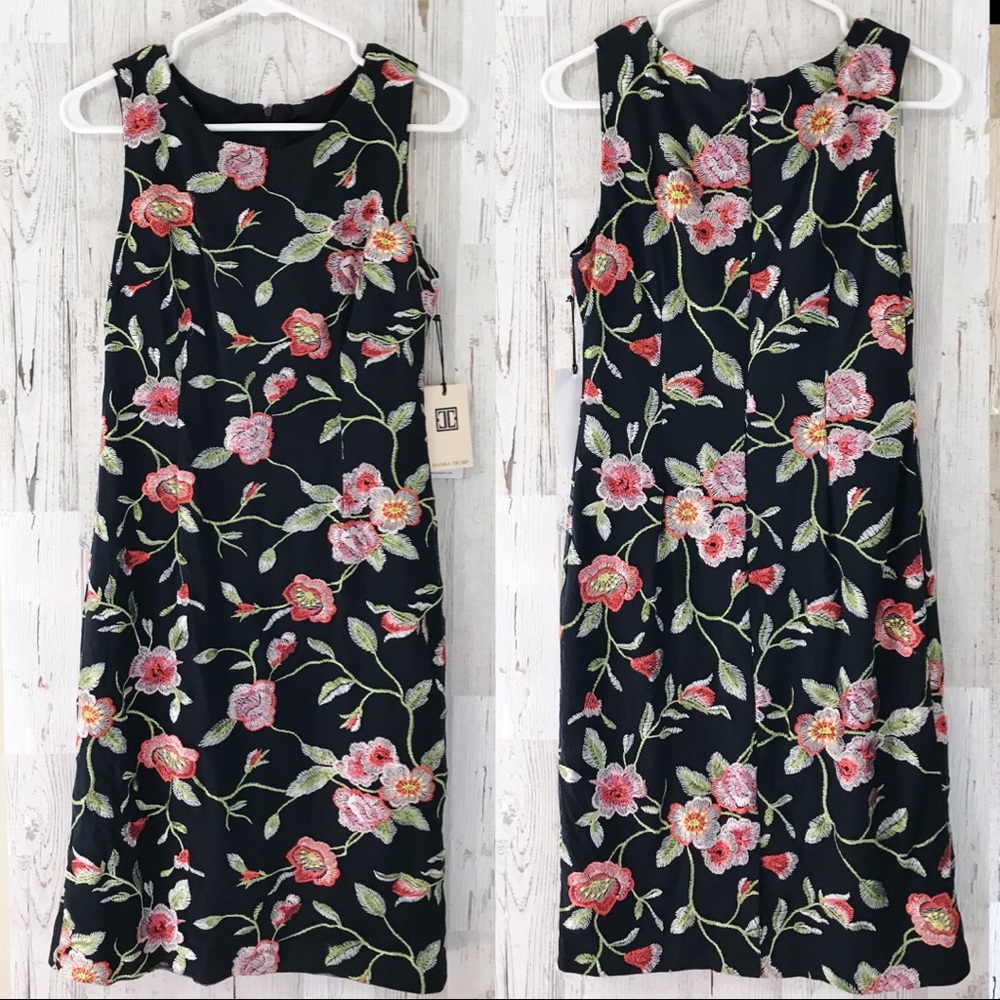 Ivanka Trump embroidered floral dress